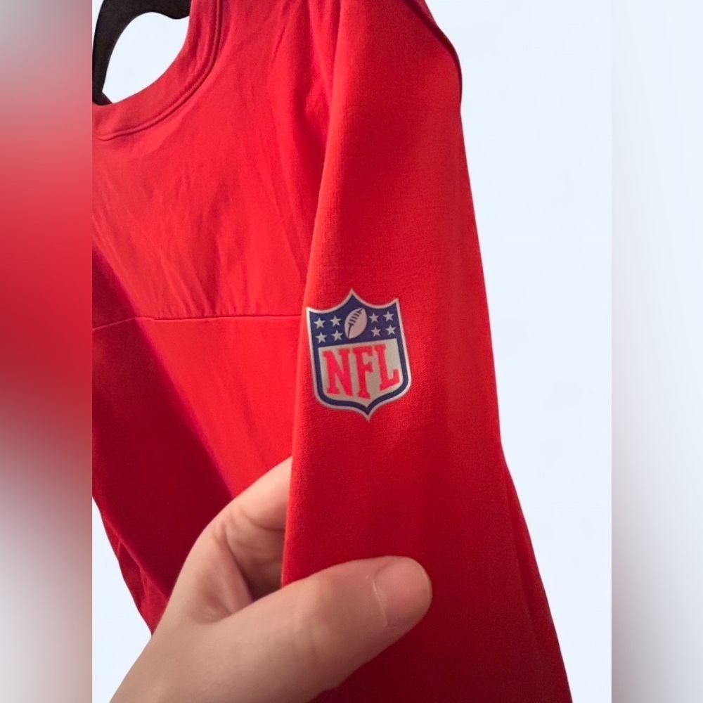 NIKE KANSAS CITY CHIEFS NFL MENS LONG SLEEVE QTR ZIP PULLOVER - Size Large - Picture 4 of 7